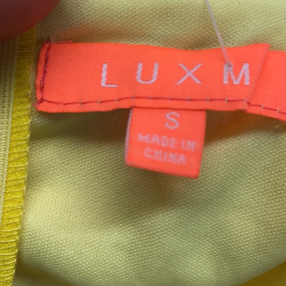 LUXM YELLOW JUMPSUIT NWOT - Picture 9 of 10